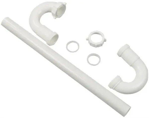 Danco 51665 White Universal S-Trap Nut & Washer 1-1/4 Inch