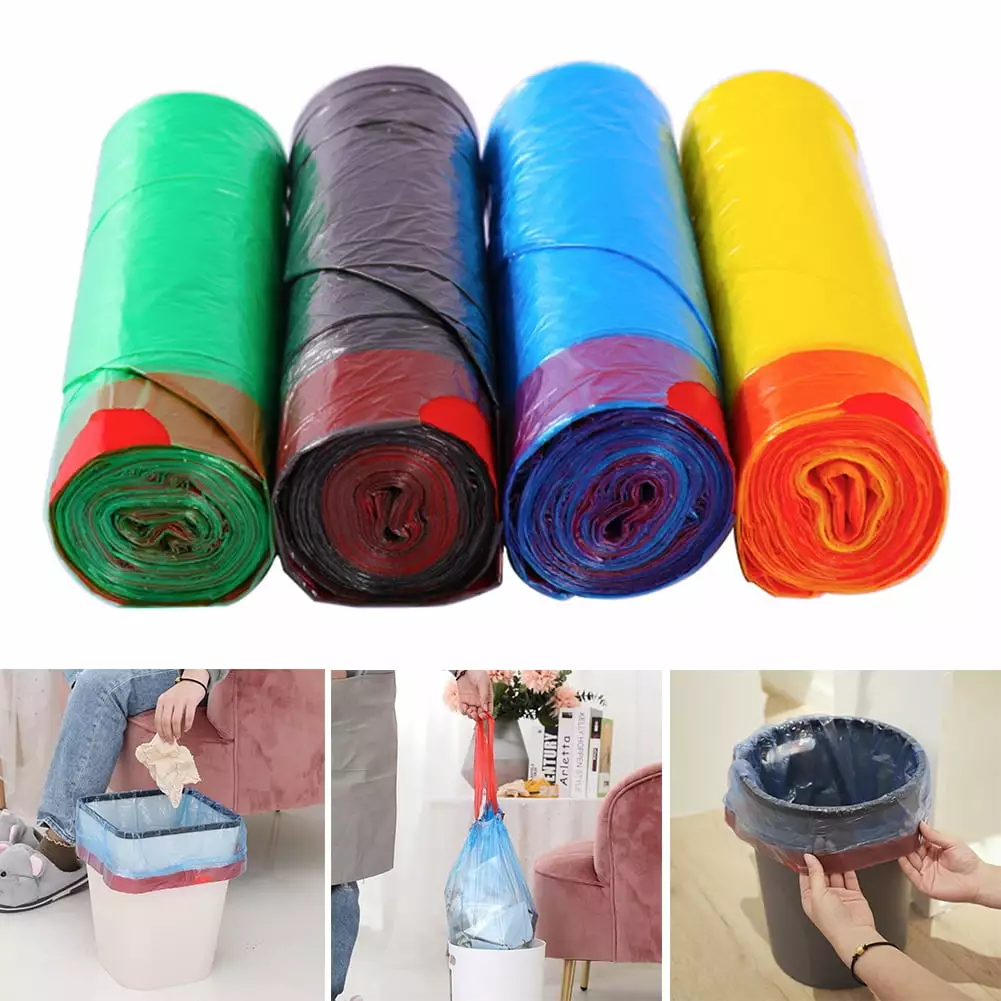 Decor Store Disposable Large Garbage Bag Drawstring Home Kitchen Trash Rubbish Pouch 4550cm