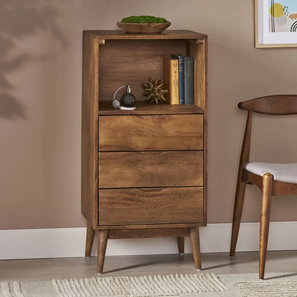 Chest 3 Drawer Light Oak Wood nh-teakstar