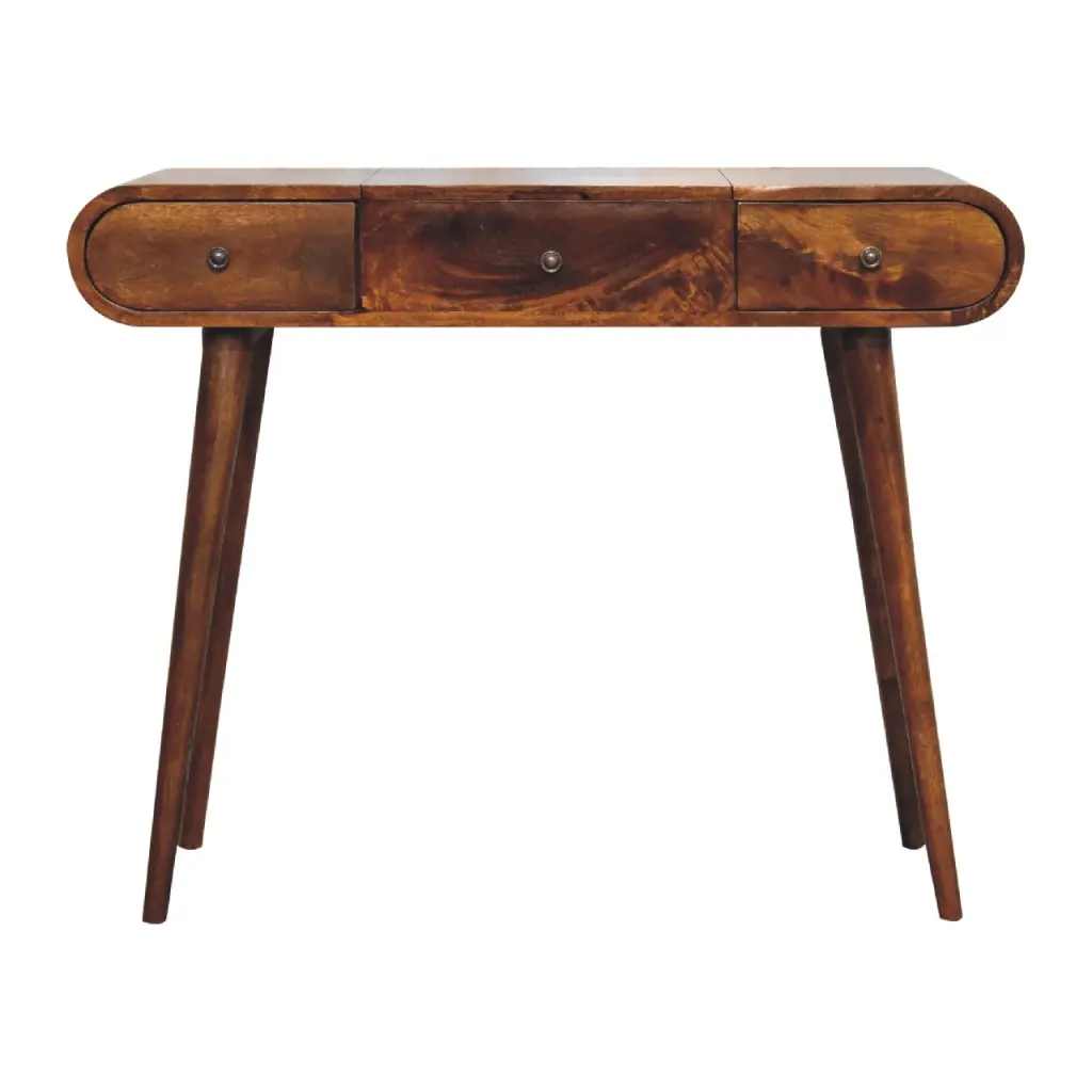 Chestnut Mirror Gowning Table Chestnut Solid Wood artisan furniture