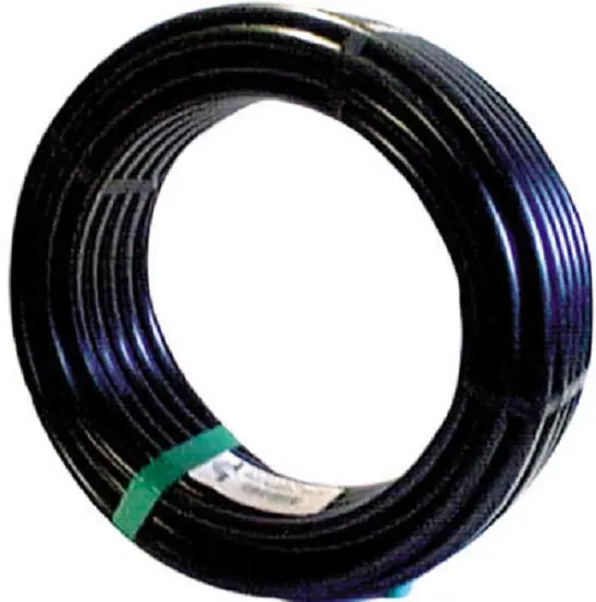 Raindrip 061010P Poly Drip Watering Hose 5/8 Inch x 100 Feet Black Durable Garden Watering