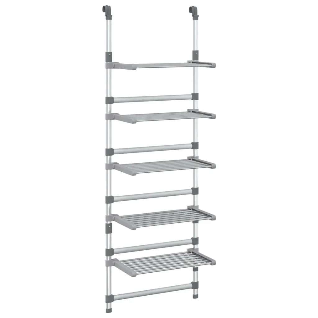 5-Tier Hanging Laundry Drying Rack Aluminum Space Saving Clothes Dryer
