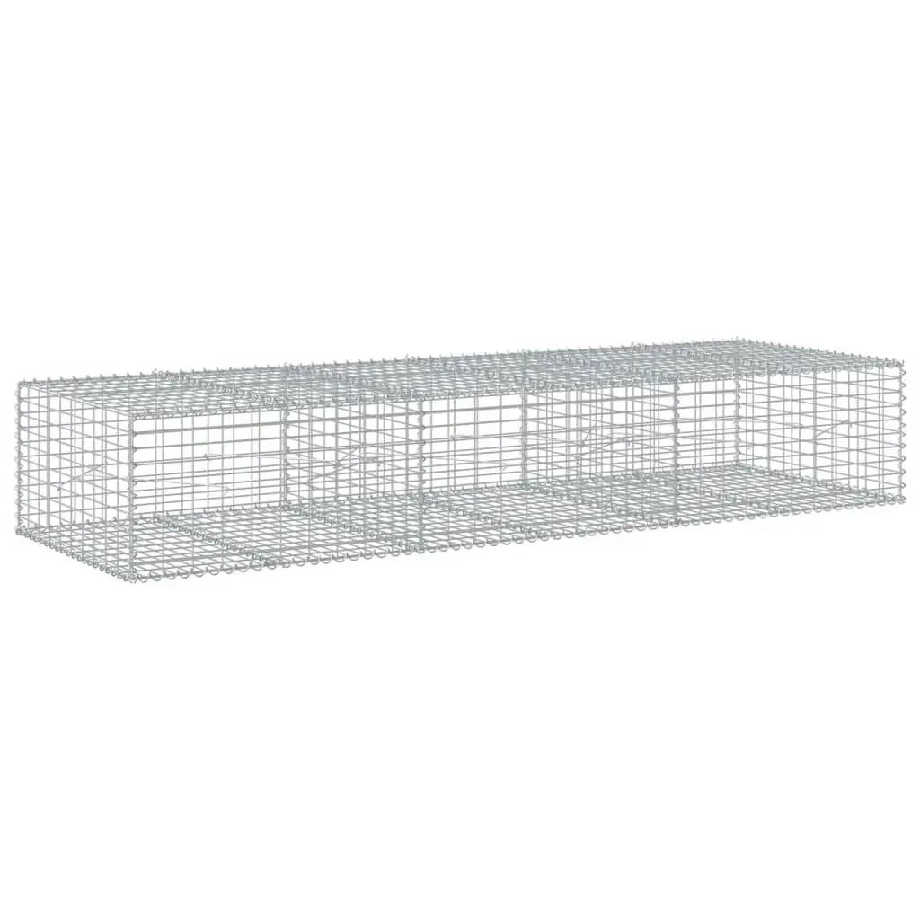 118.1x39.4x19.7 Galvanized Iron Gabion Bin Cover - Low Profile Long Border