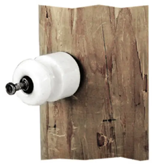 Dare 16D-25 Porcelain Insulator Washer & Double Headed Nail 25 Pack