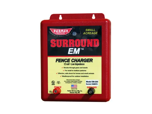 Parmak EM-200 Surround EM Fence Charger 12 Volt Battery Operated