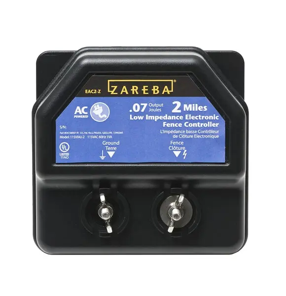 Zareba EA2M-Z Low Impedance Electric Fence Charger 110-120 VAC