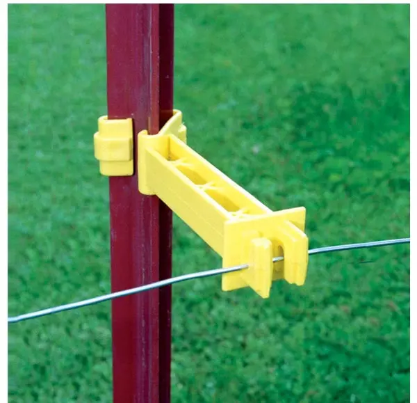 Fi-Shock ITRXY-FS Backside T-Post Snap-On Reversed Insulator Yellow