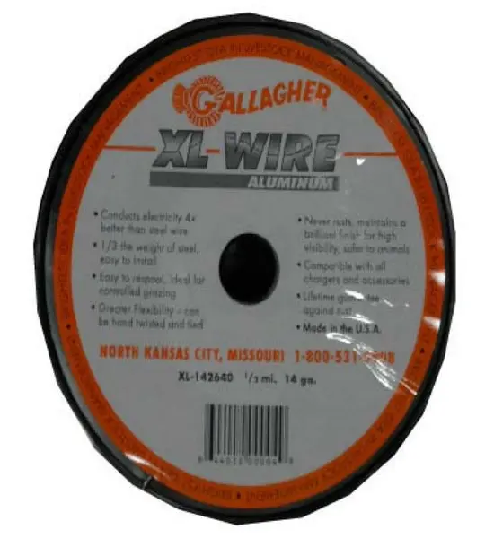 Gallagher AXL142640 XL Aluminum Electric Fence Utility Wire 14-Gauge 2640 Feet