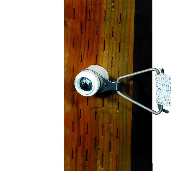 Powerfields R-40-WC2 Polytape End Tensioner White 2-Pack Electric Fencing