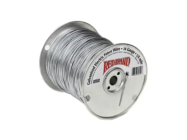 Red Brand 85612 Electric Smooth Fence Wire 1/4 Mile 17 Gauge Farm Fencing