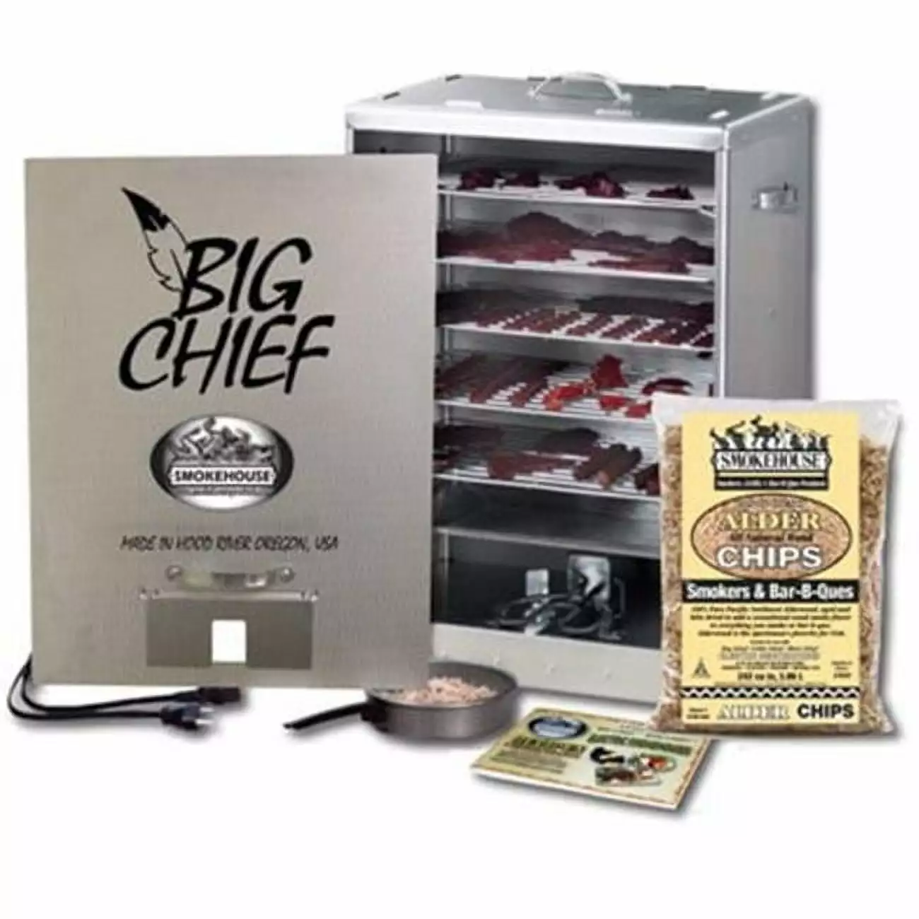 Smokehoutilize Big Chief Front Load Smoker Electric Smoker Home and Outdoor Use