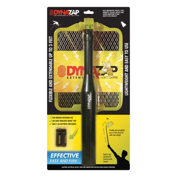 Dynazap Extendable Insect Zapper Racket Up To 3 Feet Electric Bug Zapper