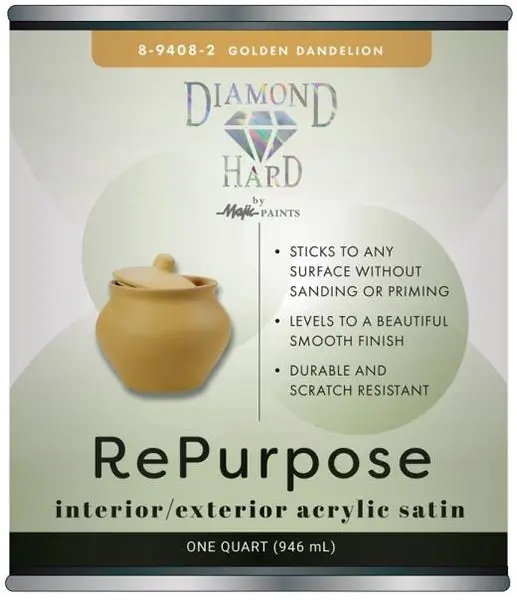 Majic 8-9408-2 Diamond Hard Repurpose Enamel Paint 1 Quart DIY Projects