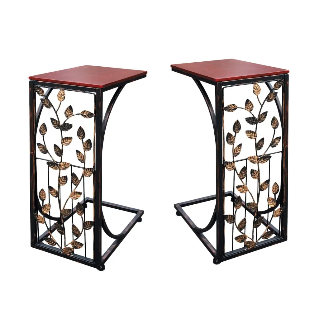 ETNA Products Sofa Side End Tables Set 2 Modern Living Room Furniture
