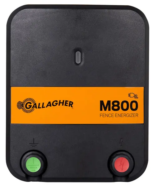 Gallagher G323524 M800 Electric Fence Energizer 8 Joule 90 Miles 520 Acres Coverage