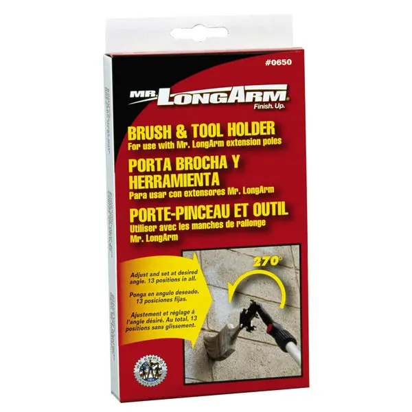 Mr. LongArm 0650 Brush & Tool Holder Extension Pole Easy Cleaning Mr Longarm
