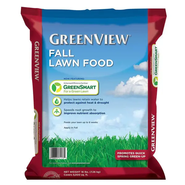 GreenView 21-29180 Fall Lawn Food GreenSmart 22-0-10 16 Lb Covers 5000 Sqft