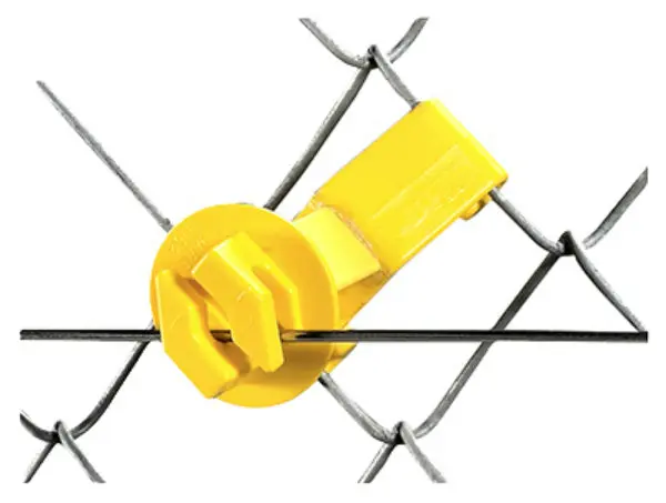 Dare SNUG-SU-25 Snug Chain Link & U-Post Insulators Yellow 25-Pack