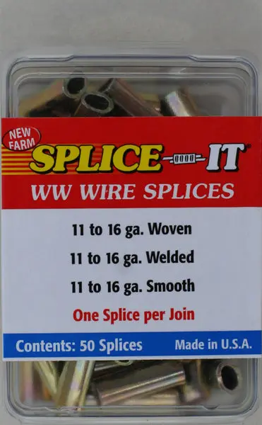 New Farm WW5 Wire Fence Splice-IT 50/Pack 16 Gauge New Farm Products
