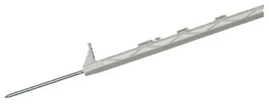 Dare 2600-W Step- Poly Post 63 Length 54 Above Ground White