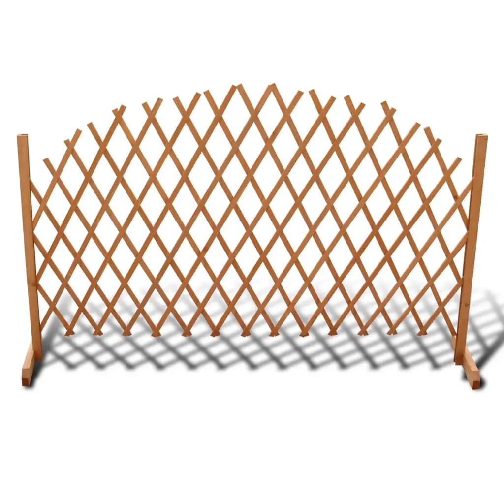 70.9x39.4 Inch Trellis Fence Solid Wood Garden Decorative Panel