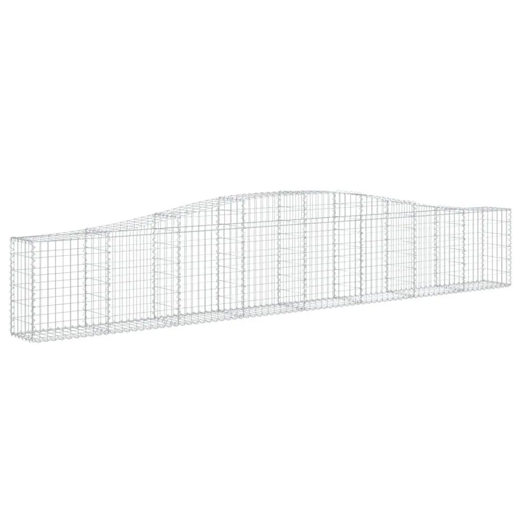 Arched Gabion Binquireet 157.5x11.8x23.6 Galvanized Iron Fence Panel
