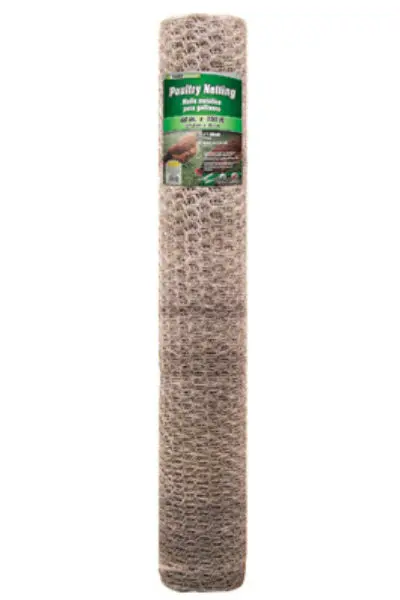 YardGard 308432B Galvanized Poultry Netting 20-Gauge 1 Inch Mesh 48 Inches x 150 Feet Chicken Coops