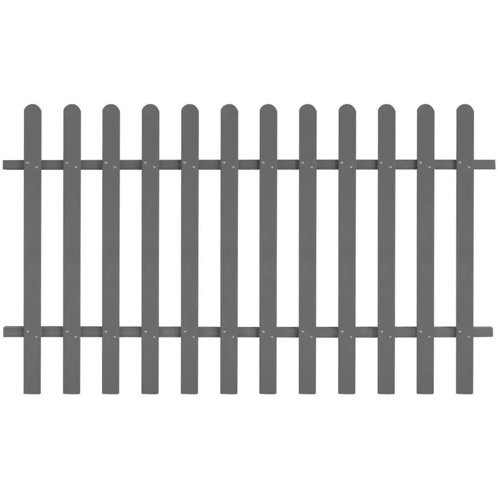 Picket Fence WPC 78.7x47.2 Inches Outdoor Garden Fencing