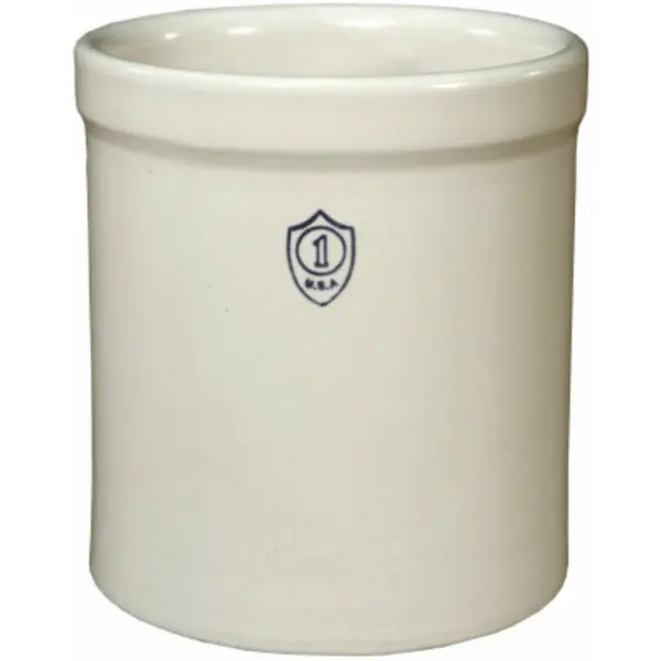 Ohio Stoneware 02429 Bristol Preserving Crocks White 1-Gallon Fermenting