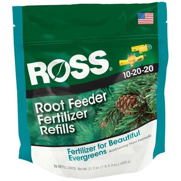 Ross 14266 Evergreen Acid Loving Root Feeder Refills 10-20-20 Fertilizer 36-Pack