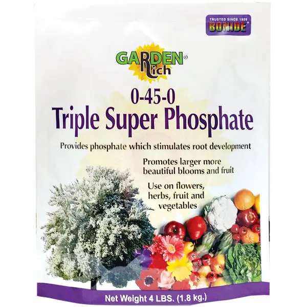Bonide Triple Super Phosphate Fertilizer 0-45-0 4 lbs Plants and Lawns