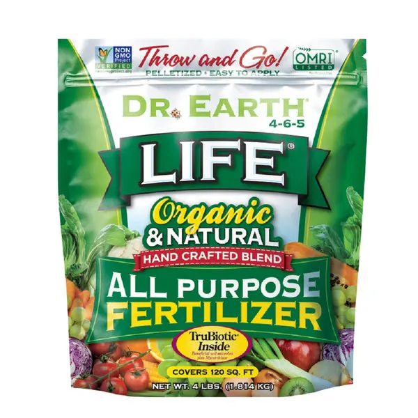 Dr. Earth 736P Life All Purpose Plant Food 4 lb Organic Fertilizer