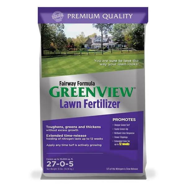GreenView 21-29170 Fairway Formula Lawn Fertilizer 27-0-5 33 Lb Covers 10000 Sqft