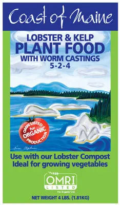 Master Nursery LK4C Lobster & Kelp Granular Plant Food 4 lb 5-2-4 NPK Organic Fertilizer