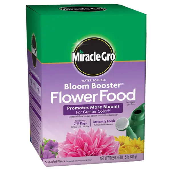 Miracle-Gro Water Soluble Bloom Booster Flower Food 1 Lb Plant Fertilizer