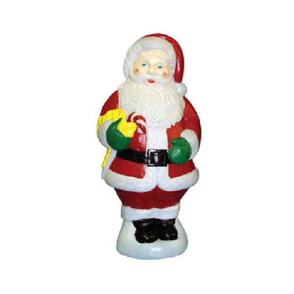 General Foam C5280TS 31" Lighted Santa Holding Candy Cane Christmas Figurine