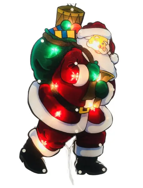 Santas Forest 36603 Christmas Double Sided Santa 17.5 Inch Holiday Decoration