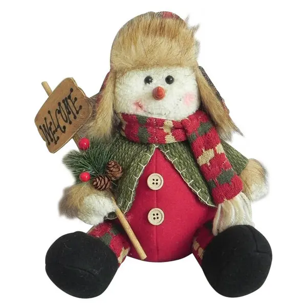 Santas Forest 49321 Christmas Country Snowman Decoration 15 Inch Holiday Figurine Santa's Forest