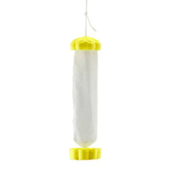 WoodLink Blooming Yellow Flower Finch Bird Feeder 1 Lb Seed Capacity