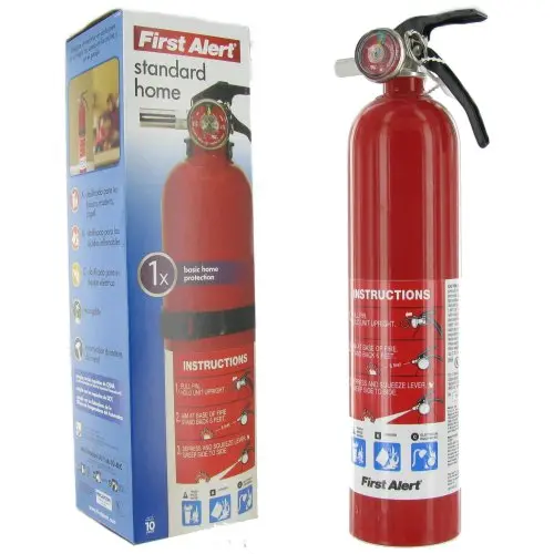 First Alert HOME1 Rechargeable Home Fire Extinguisher UL Rated 1- 10-B:C 2.5 Lb