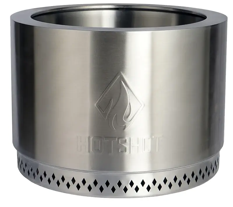 GHP Group Inc 52395 Fire Pit, 19-1/2 OAW, 19.5 OAD, 14.09 OAH, Cylinder, Hand-powered Ignition Ignition