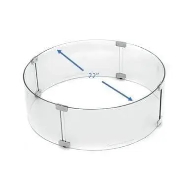 Square Fireplace AZ Patio Heaters Fire Pit Wind Screen