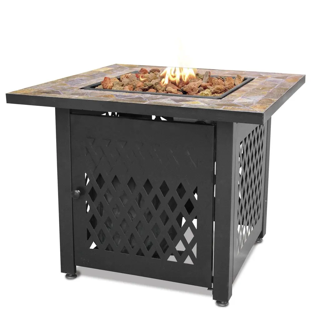 Endless Summer LP Gas Outdoor Fire Pit 30- Slate Tile Mantel - GAD1429SP