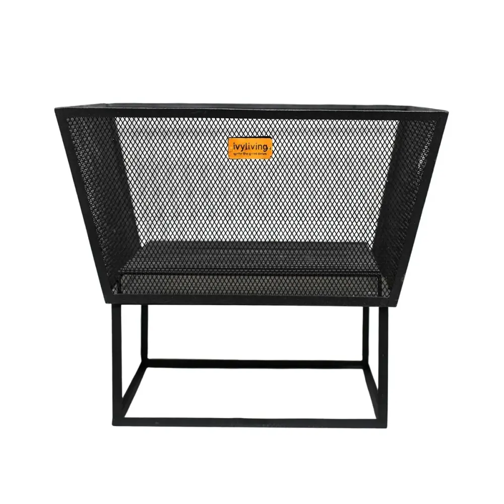 Outdoor Norfolk Fire Pit - Onyx Iron Outland Living