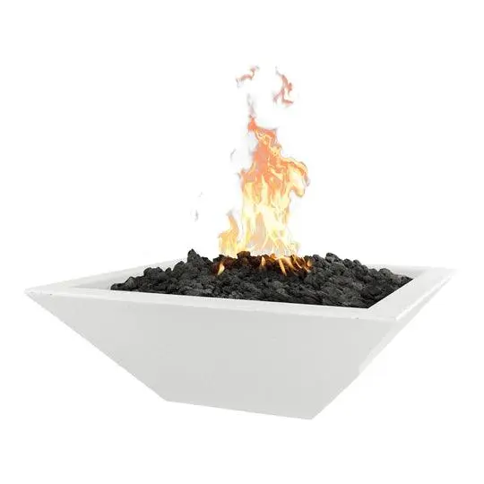 Wood Burning Fireplace Outdoor Plus - Maya Square Concrete Fire Pit Bowl OPT-SFO