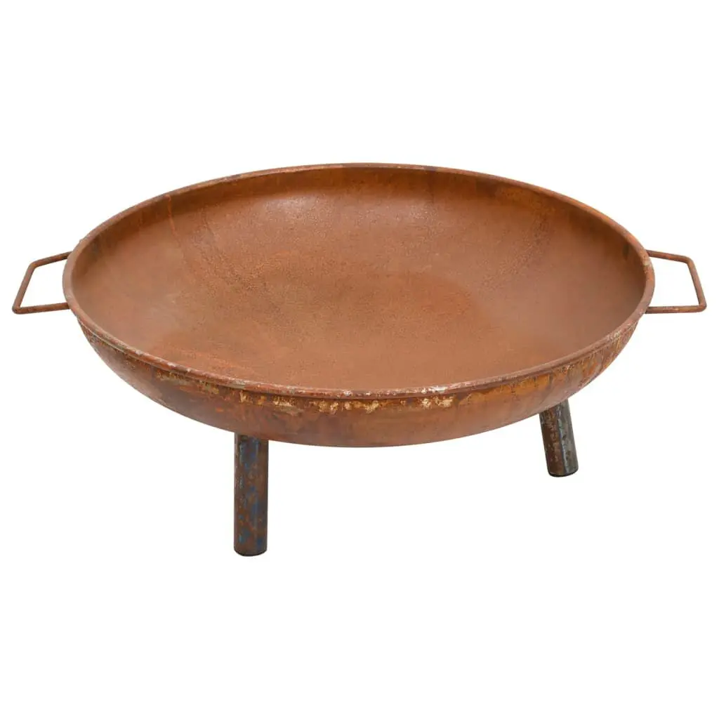 Fire Pit 26.6x22.8x8.9 Inch Steel Outdoor Garden Fireplace