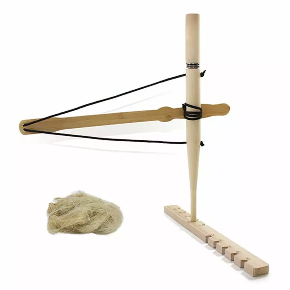 Bow Drill Fire Starter Kit Outdoor Survival Hiking Friction Tool