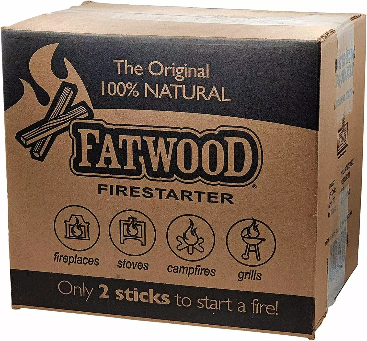 FATWOOD Wood Products Firestarter 10-Lbs Natural Fatwood Camping