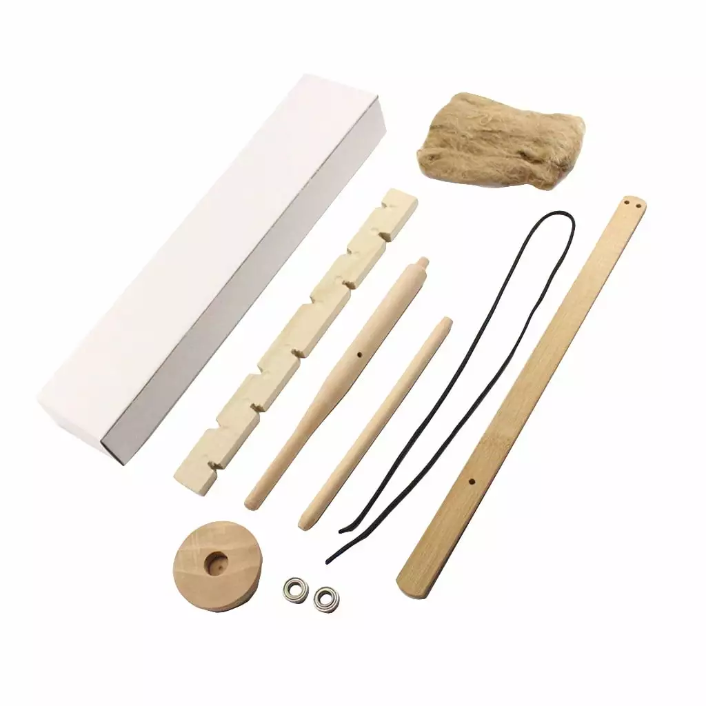 Bowake Primitive Fire Starter Wood Hand Bow Drill Fire Making Kit Outdoor Survival Tool