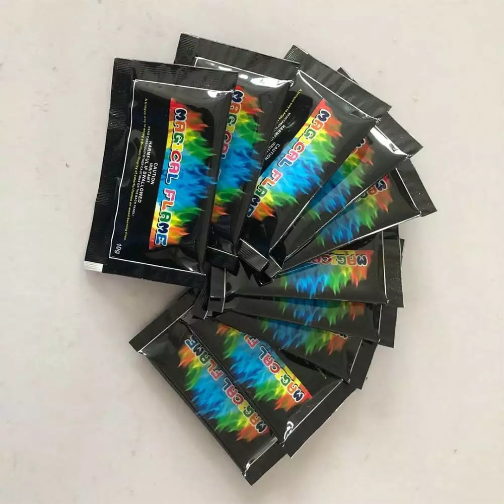 Bxingsfty 10/15/25g Fire Powder Bright Flame Color Changer Campfires Bonfire and Fire Pits Information